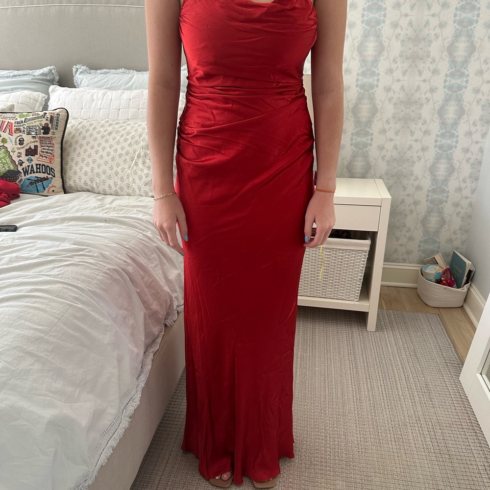 Shona Joy Red Maxi Dress